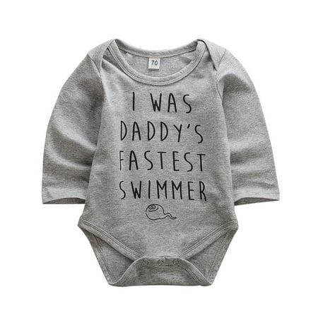 

Canrulo Infant Newborn Baby Boy Girl Cotton Autumn Clothes Romper Bodysuit Jumpsuit Outfits Grey 12-18 Months