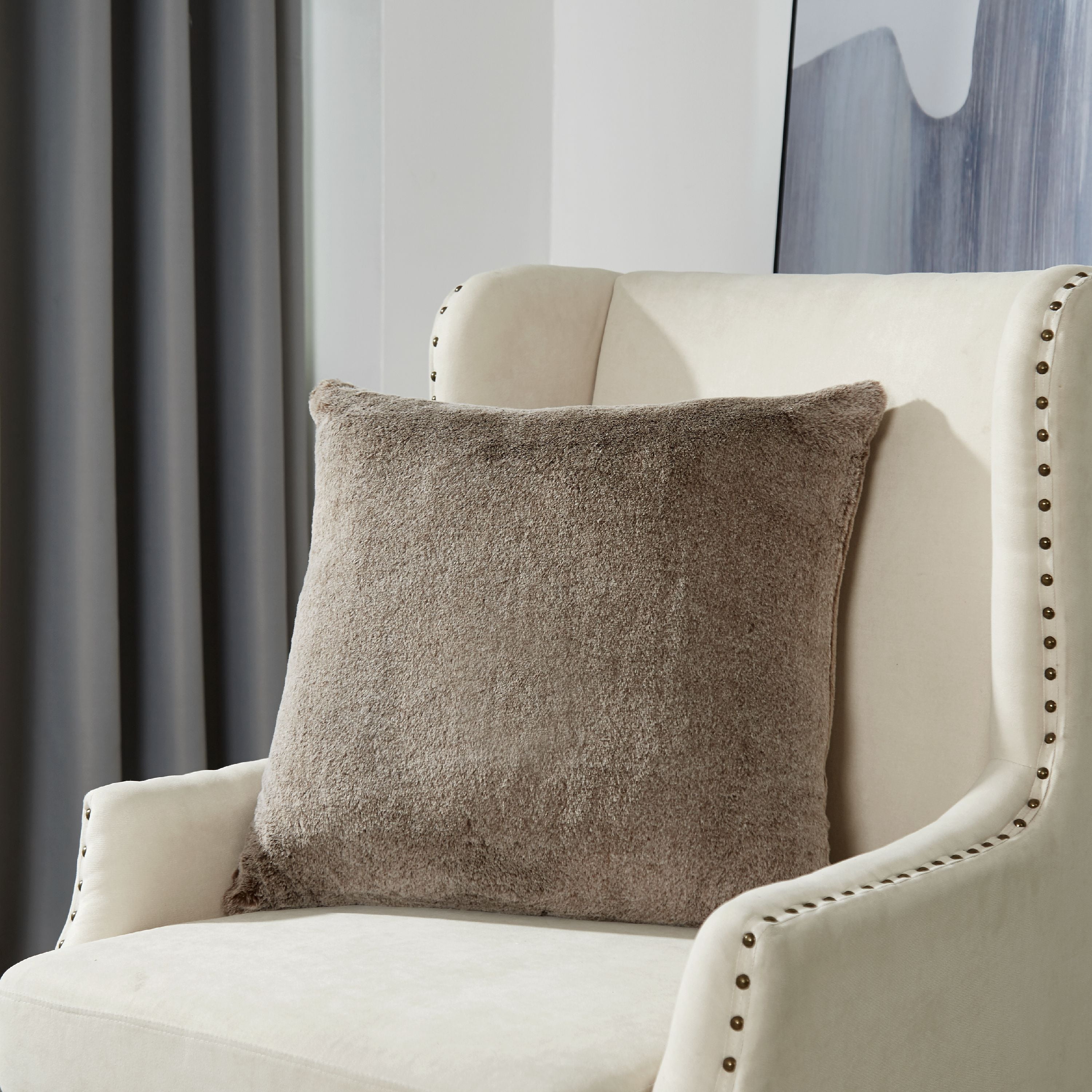 Better Homes Gardens Luxe Faux Fur Decorative Throw Pillow