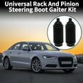 thumbnail image 2 of Unique Bargains 2 Pcs Universal Rubber Rack And Pinion Steering Boot Pinion Boot Gaiter Kit Black, 2 of 6