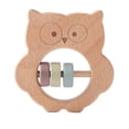 thumbnail image 2 of Sonajeros Mordedores Para Bebés, Juguete De Actividad, Campana Vibratoria Para Juguete De Dentición De Madera Para Recién Nacidos búho, 2 of 9