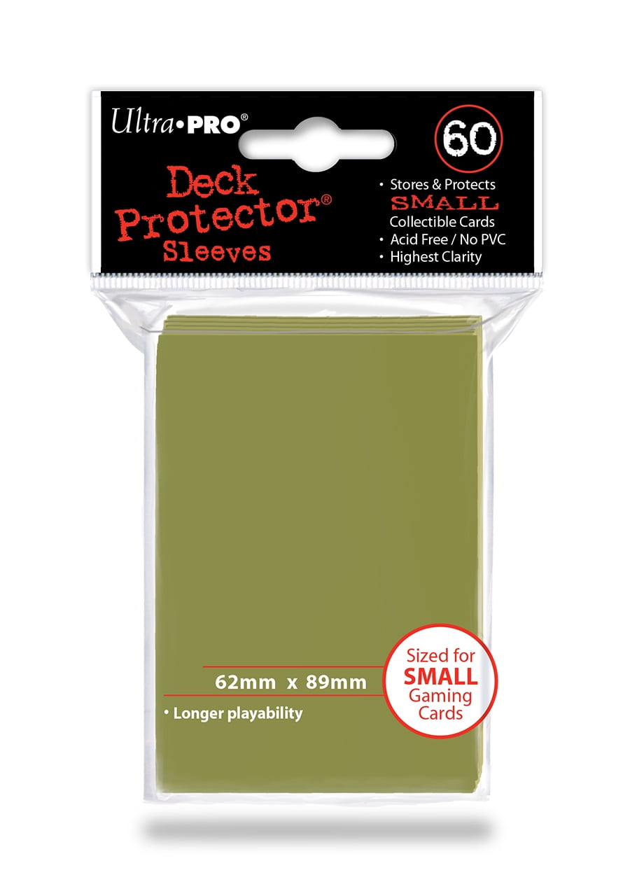 ultra pro 60 small metallic gold deck protector sleeves