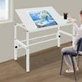 thumbnail image 6 of 47.24*23.62in Floorstanding Adjustable Craft Table Drawing Table Drafting Table Art Desk Artist Drawing Desk, 6 of 20