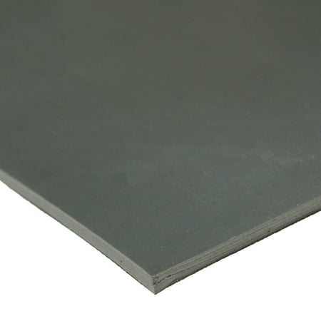 Rubber-Cal Styrene-Butadiene Rubber Sheet - 0.187" Thick x 4" Width x 36" Length - Gray