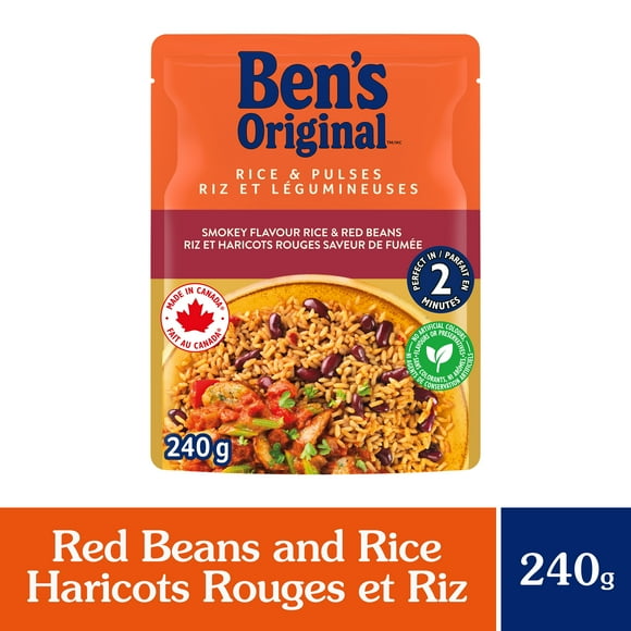 BEN'S ORIGINAL Rice & Pulses Red Beans & Rice Side Dish, 240g Pouch, Perfect Every Time™