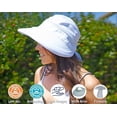 thumbnail image 3 of Sombrero simple para mujer UPF 50+ UV Sunscreen Convertible Beach Sun Hat Vhermosa Gorras y Gorros, 3 of 6
