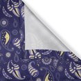 thumbnail image 4 of Ambesonne Moon Window Valance, Floral Abstract Ornate, 54" X 18", Violet Blue Pale Yellow, 4 of 5