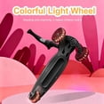 thumbnail image 6 of GLIDEZONE Kids Kick Scooter with Seat & LED Wheels, Foldable Adjustable Height Scooter, 2-in-1 Sit to Stand Scooter for Ages 3-14 (Black), 6 of 6