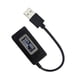 thumbnail image 3 of Kearding Voltímetro USB Amperímetro Probador de voltaje actual Detector LCD Multímetro Voltímetro de batería Amperímetros Bancos de Electrónica Negro, 3 of 6