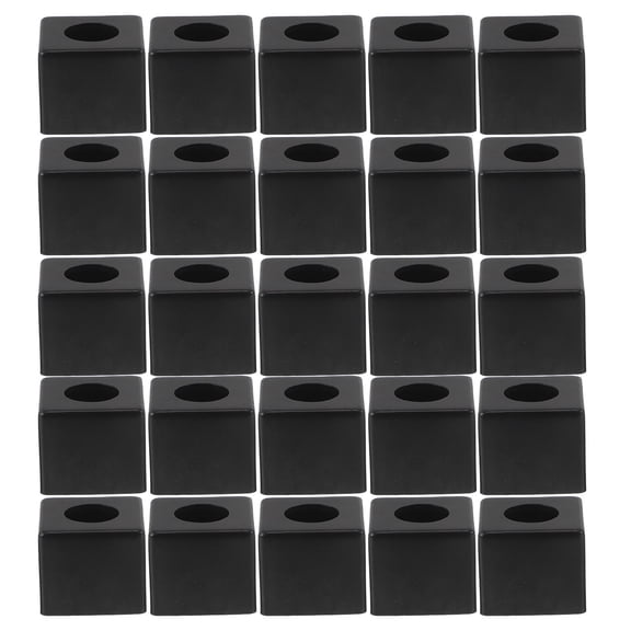 20pcs Black Square Billiard Chalk Holder - Portable 1.1 Inch Pool Cue Chalk Carrier Case for Snooker, Pool, Bar, Game & Party Supplies