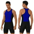 thumbnail image 6 of Doomiva Men's One Piece Swimwear Swimsuit Wetsuit Tank Top Bodysuit Royal Blue XL, 6 of 7