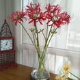 thumbnail image 3 of Wedding Other Shore Flower DIY Silk Photography Decoration Artificial Flowers Simulation Manzhushahua Pseudo  Lycoris Bouquet 60cm RED STAMEN, 3 of 8