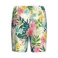 thumbnail image 5 of Gaeub Tropical Flowers Printed Men's Short Pajama Pants, Lightweight Lounge & Sleep Bottoms Keep You Cool - 4X-Large, 5 of 9