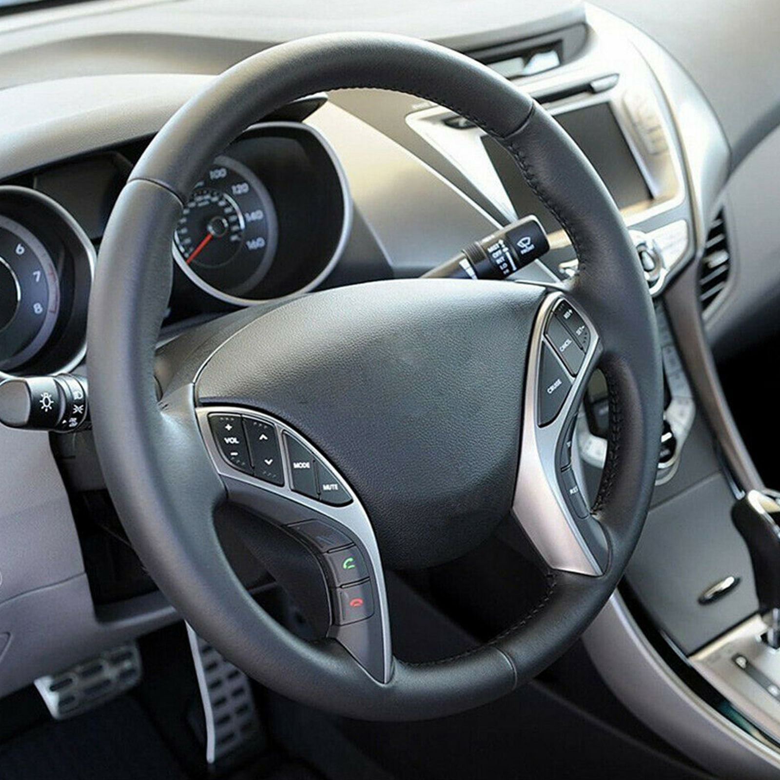 Genuine Leather Heated Steering Wheel Fits:Hyundai 2011-2013 Elantra Avante MD