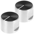 thumbnail image 1 of COMPUKAS 2Pcs Oven Range Cooktop Knob Black ABS for Homeowners in Kitchen, 1 of 6