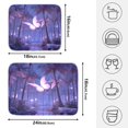 thumbnail image 2 of Ryvnso Butterfly Palm Tree Night Dish Drying Mat for Kitchen Countertop 16x18 Small Dish Pad Drainer Rack Dish Sink Mats, 2 of 7