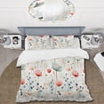 thumbnail image 2 of Designart "Polka Dots Of The World II" Green Polka Dots Bedding Covert Set - Modern & Contemporary Bed Set With 2 Shams, 2 of 5