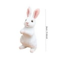 thumbnail image 2 of Rabbit Plush Toy, 2026 Realistic Bunny Stuffed Animal Plush, Cute Rabbit Sofa Pillow Decoration Doll, Soft Plush Toy for Easter Valentine's Day Companion Birthday (Black), 2 of 6