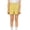 Yellow, variant on CPNG Girls Pleated Wide Leg Shorts High Waist Zipper Button Down Skorts with Button Decor Summer Casual Solid Color Shorts