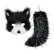 thumbnail image 2 of Llavero de peluche Fernando con cola y Máscara de Therian negro y y 25 cm, 2 of 8