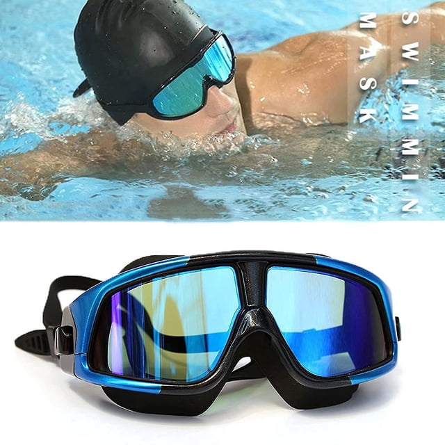 Gafas de natación con protección UV y lentes antivaho, antideslizantes, fáciles de ajustar, cómodas gafas de silicona