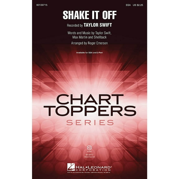 Hal Leonard Shake It Off ShowTrax CD by Taylor Swift Arranged by Roger Emerson