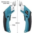 thumbnail image 3 of VLOXO Cordless Electric Scissors with 2 Blades Rechargeable Powerful Shears Cutting Tool Blue, 3 of 9