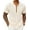 Cream, variant on COOFANDY Mens Summer Beach Shirt Knit Crochet Button Down Shirts Short Sleeve Retro Lightweight Hawaiian Shirt Fashion Resort Wear