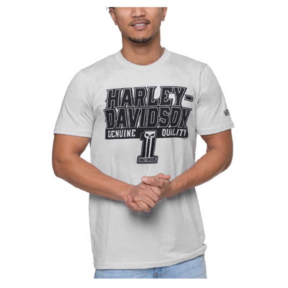 Harley-Davidson Men's Far Away H-D Short Sleeve Crew-Neck T-Shirt - Gray (3XL), Harley Davidson