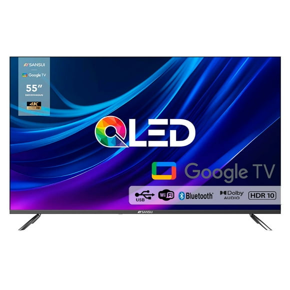 Sansui Tv 55 Uhd Led Sistema Operativo Google Tv, Control De Voz, Hdr 10, Wi Fi, Bluetooth, Usb, Hdmi, Dolby Audio Mod. SMX55VAQUG