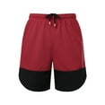 thumbnail image 1 of TheFound Men's Sweatshorts Casual Fitted Elastic Waist Contrast Color Athletic Short for Running Workout, 1 of 9