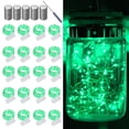 thumbnail image 1 of Luces de cadena LAMPHOME paquete de 20, 20 LED, 2 m, verde con batería, 1 of 7