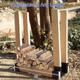 thumbnail image 3 of UOIENRT 2 Pcs Étagère à Bois pour Rangement de Bois de Chauffage Extérieur, Support Empilable Réglable pour Bûches de Feu, Rangement en Fer Robuste pour Bois de Foyer, 3 of 8