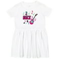 thumbnail image 3 of Inktastic I Rock with Guitar Microphone and Music Notes Girls Toddler Dress, 3 of 5