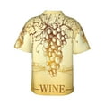 thumbnail image 3 of Fotbe Bunch Of Grapes Hawaiian Shirt For Men Unisex Summer Beach Casual Short Sleeve Cotton Linen Button Down Shirts-X-Large, 3 of 9