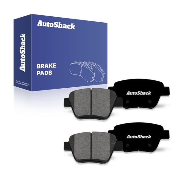 AutoShack Rear Premium Ceramic Brake Pad Set for Volkswagen, Jetta 2010-2014 Passat 2012-2015 Golf 2010-2014 Beetle 2012-2013 Eos 2009-2016 GTI 2012-2014, FWD L4 1.4L 1.8L 2.0L L5 2.5L V6 3.6L