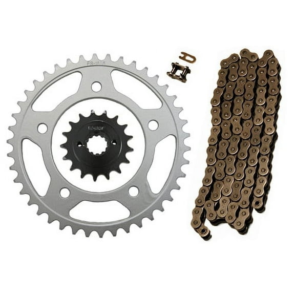 Factory Spec, 525x122 O-Ring Drive Chain & 17/42 Sprockets compatible with Honda Shadow Spirit 750 VT750 DC
