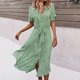 thumbnail image 1 of WILLBEST Vestidos de Verano para Mujer Vestido Informal de Verano con Botones Largos y Flores Rotas para Mujer Grande, 1 of 3