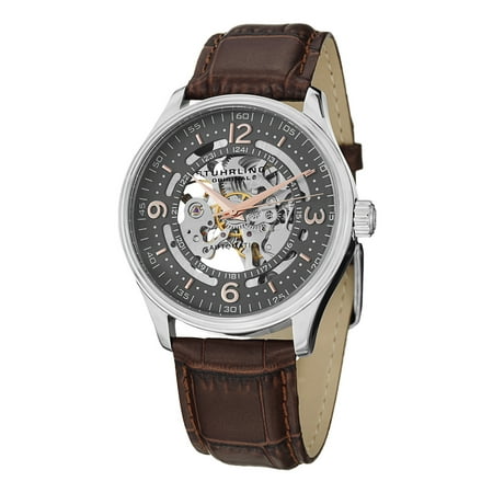 UPC 847988036979 product image for Delphi Automatic Watch - Grey Skeleton Dial Wrist Watch for Men - Stainless Stee | upcitemdb.com