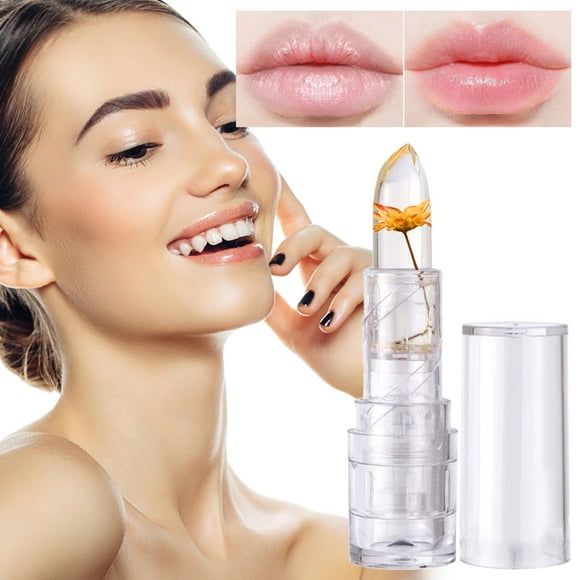 sales today clearance!DHALL Glossier Lip Balm Lip Plumper Gloss Lip MoisturizerFlower Moisturizing Lipstick Moisturizing Lipstick Jelly Flower Lipstick Lip Balm Hydrating Moist