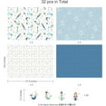 thumbnail image 2 of Cheerland Mermaid and Under the Sea Gift Wrapping Paper, 12 Sheets, 20 Tags, 4 Designs, 2 of 6