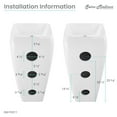 thumbnail image 3 of Carre One Piece Pedestal Sink, 3 of 11