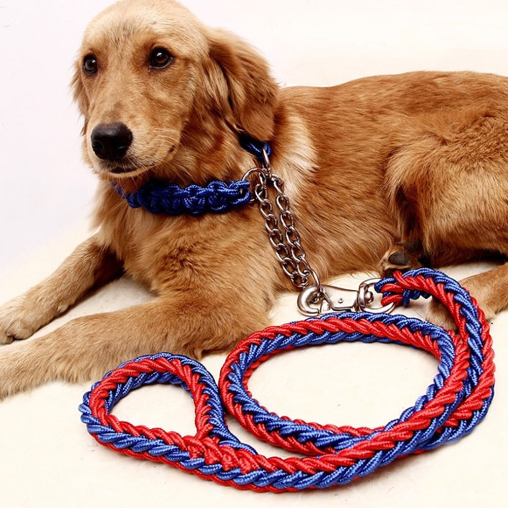 Braided Reflective Harnesses Traction Rope Dog Chain Leash And Harness Set 