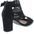 thumbnail image 5 of TOP Moda LEVIN-1 Ankle Strap Open Toe Chunky Heel Platform Gladiator Sandal, 5 of 7