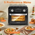 thumbnail image 5 of Plum Chef 11QT Air Fryer Toaster Oven, 6-in-1 Countertop Oven with 60-Min Timer, 1000W, 5 Preset Menus, Oil-Free Cooking, Includes Accessories – Ideal Holiday Gift, 5 of 8
