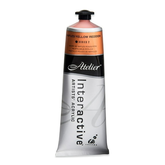 Chroma Atelier Interactive Artists' Acrylic Color, 80ml Tube, Naples Yellow Reddish