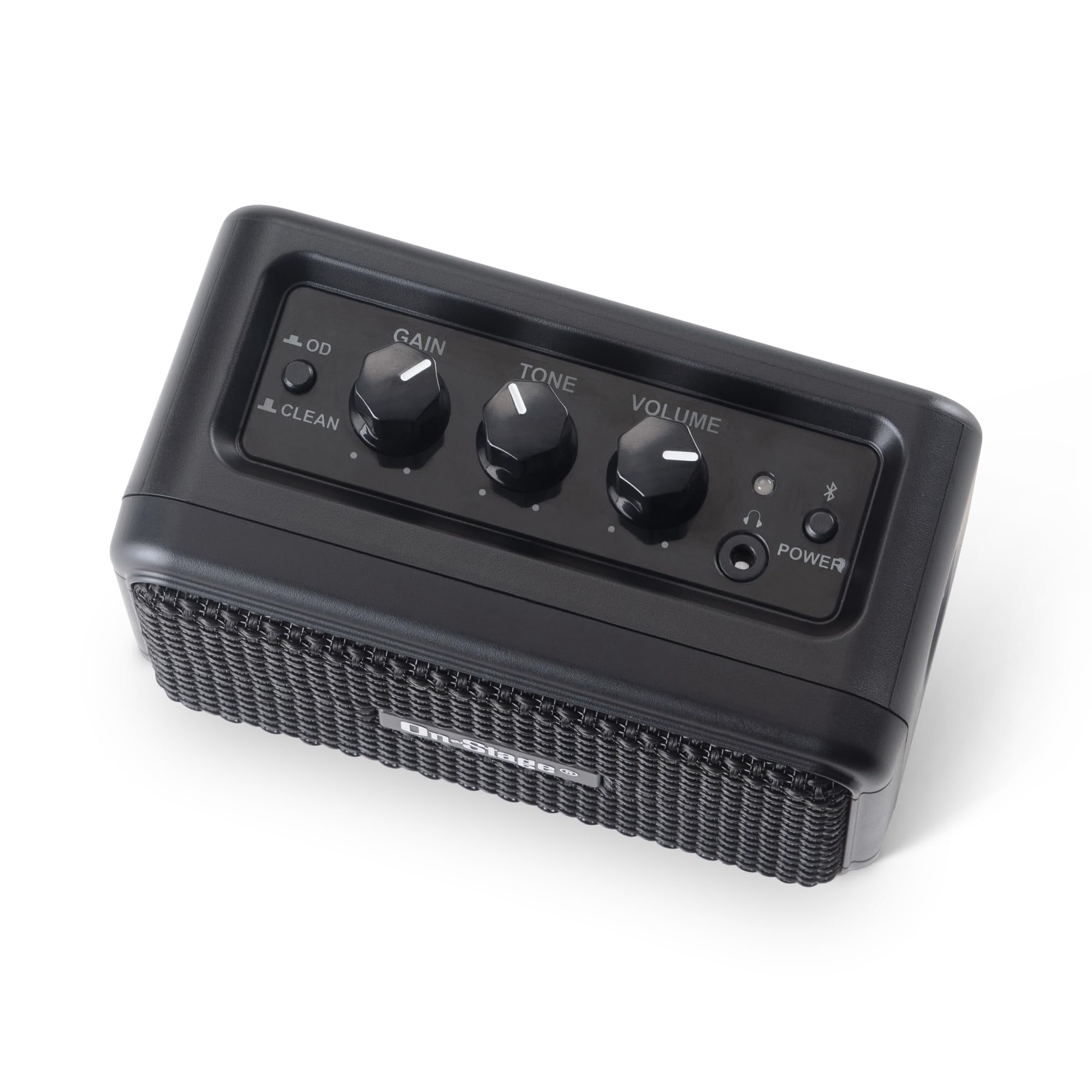 On-Stage 4" Travel Electric Guitar Amp - Lightweight&Portable, Bluetooth, USB C, Full Range Speakers, 3-Hour Charge for 7Hours Playtime