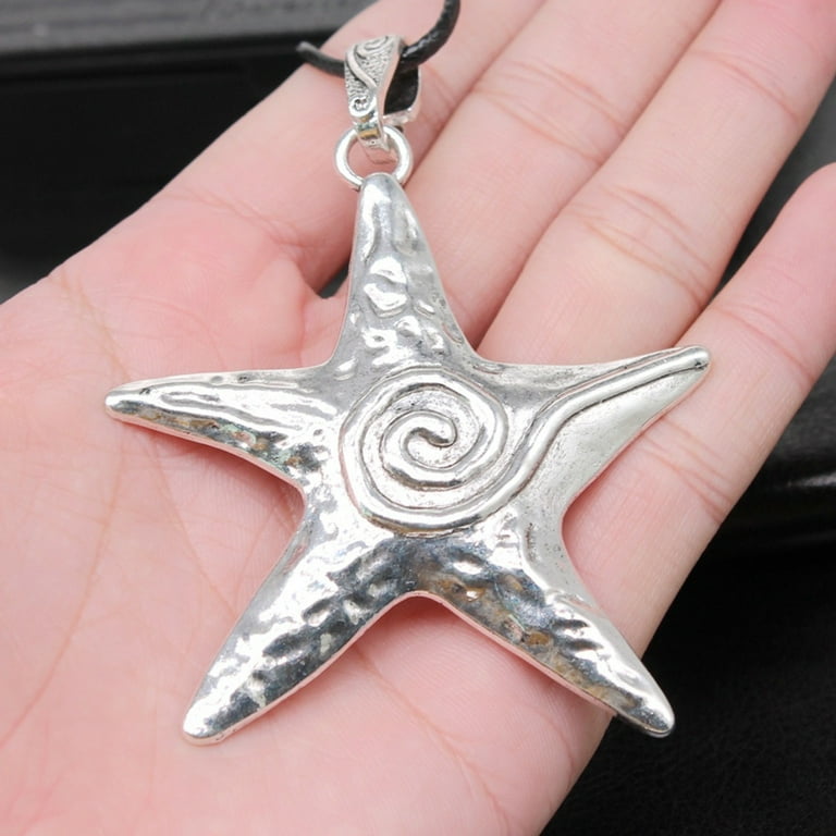 AOOOWER Chunky Star Pendant Necklace Jewelry Gift for Women AOOOWER Chunky Star Pendant Necklace Jewelry Gift for Women