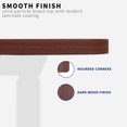 thumbnail image 4 of VIVO Dark Walnut 60 x 30 inch Universal Table Top for Sit to Stand Desk Frames, 4 of 7