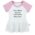 thumbnail image 2 of iDzn Ain't A Woman Alive That Could Take My Mama's Place Funny Dresses For Baby, Newborn Babies Skirts, Infant Princess Dress, 0-24M Kids Graphic Clothes (Pink Raglan Dresses, 0-6 Months), 2 of 5