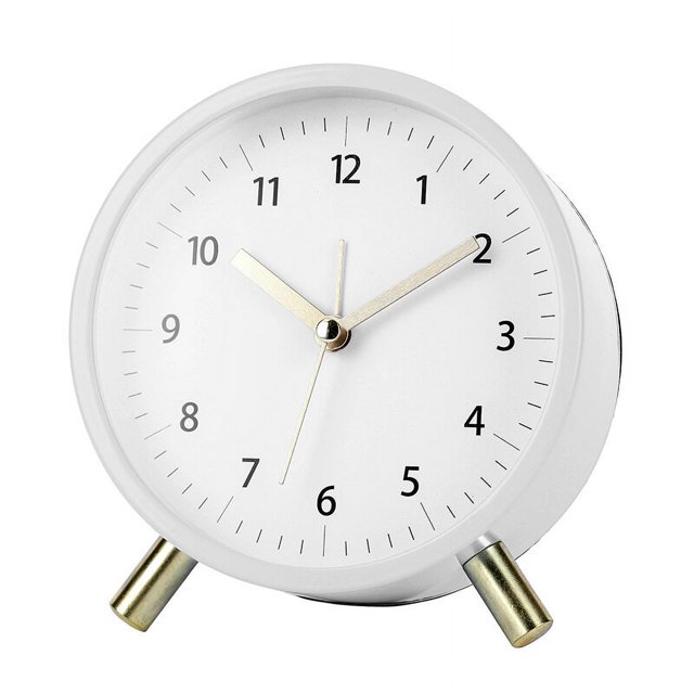 Reloj silencioso de escritorio nórdico, reloj despertador sencillo para dormitorio, sala de estar